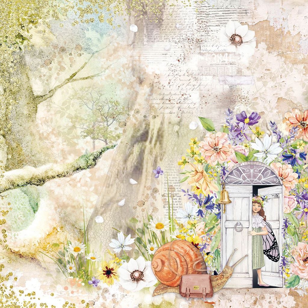 Ciao Bella Enchanted Land 8inc x 8inc Paper Pad