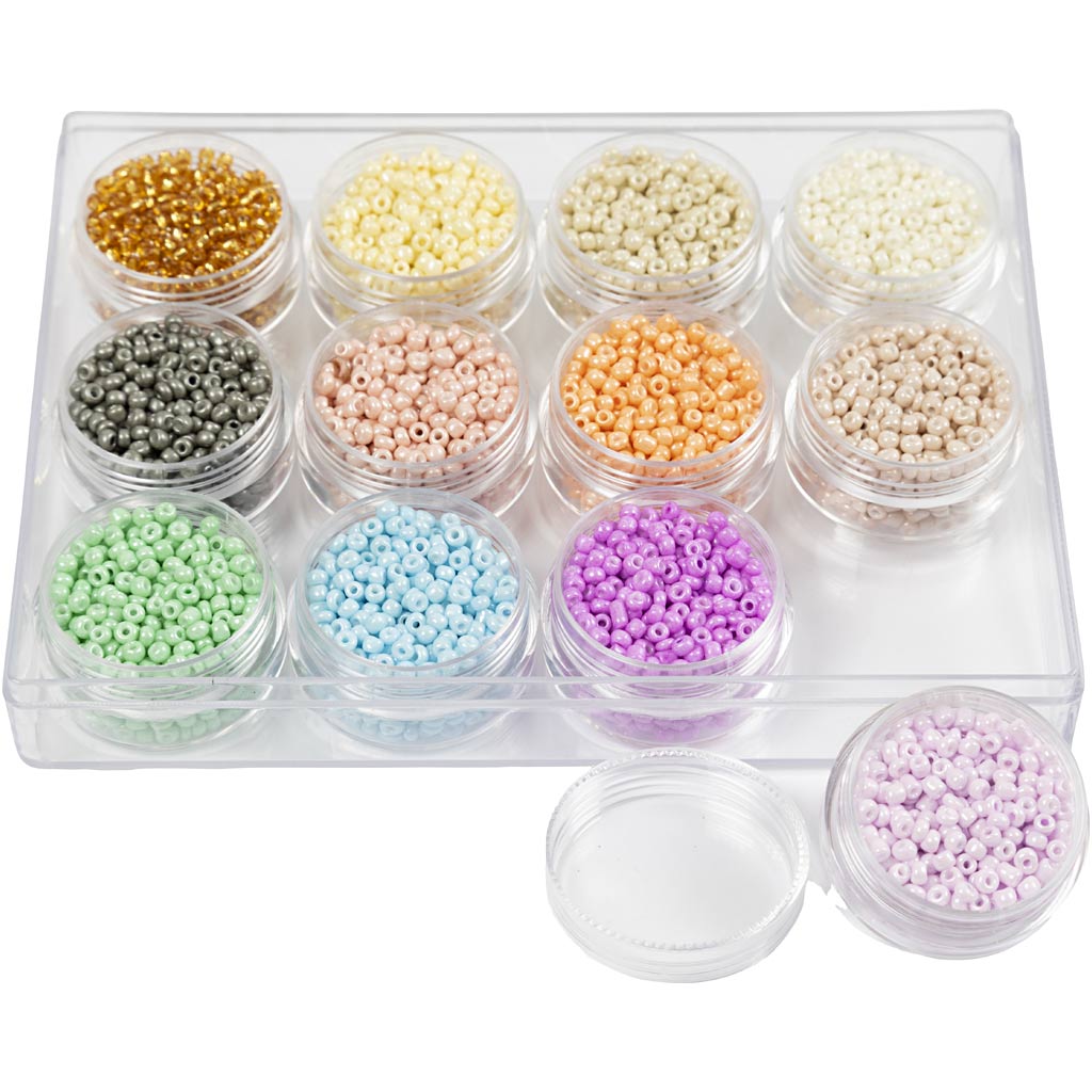 Rocaille Seed Beads, dia. 3 mm, size 8/0, hole size 0,6-1,0 mm