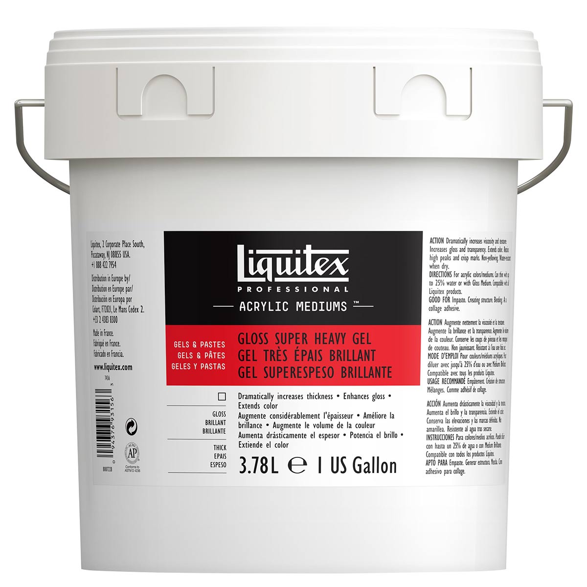 Liquitex Gloss Super Heavy Gel 3.78 Litres