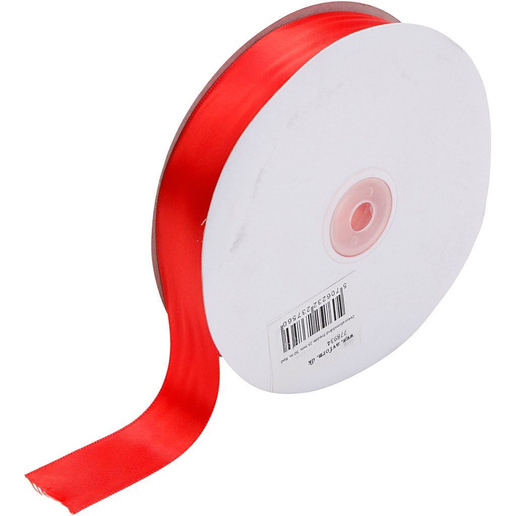 Creativ Satin Ribbon – Beautiful Lustrous Quality in Various Colours and Roll Lengths