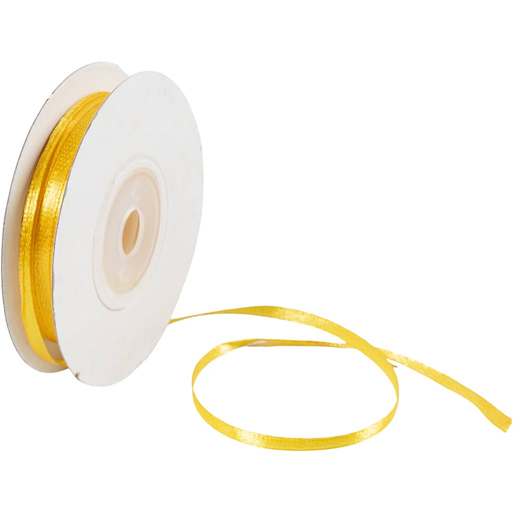 Creativ Satin Ribbon – Beautiful Lustrous Quality in Various Colours and Roll Lengths