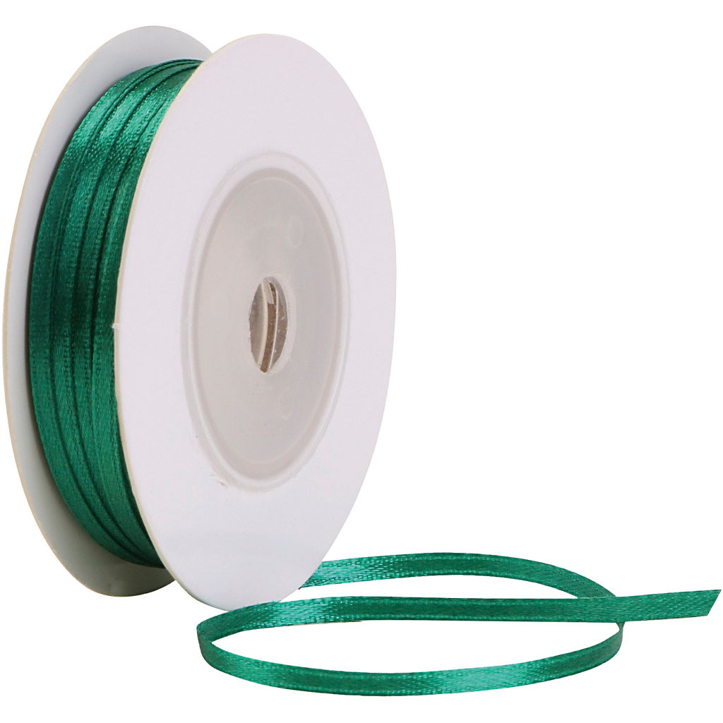 Creativ Satin Ribbon – Beautiful Lustrous Quality in Various Colours and Roll Lengths