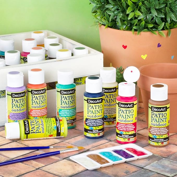 DecoArt Acrylic Patio Paint x8 - Value Pack