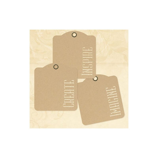 Inspire, Create, —Kraft Tags
