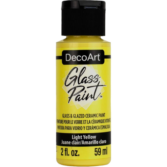 DecoArt Light Yellow Glass Paint - 2oz