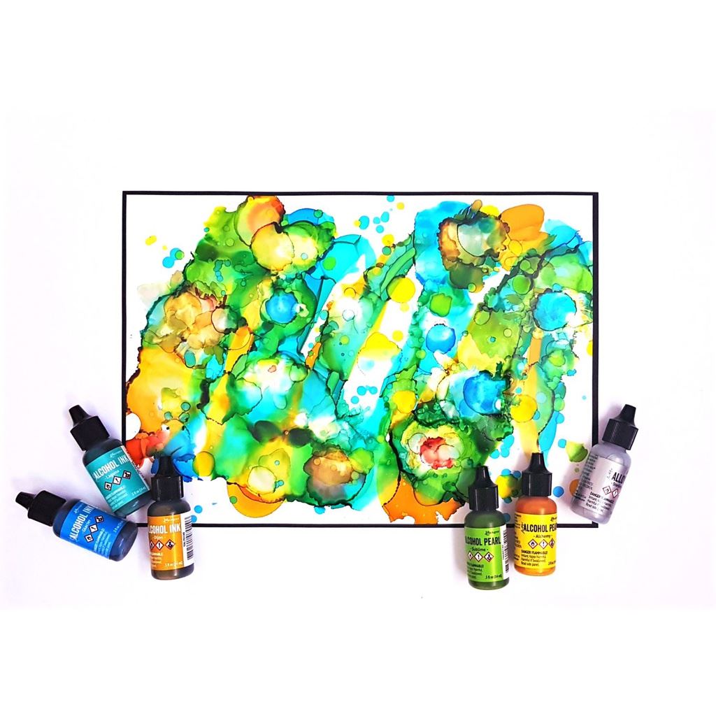 Alcohol Ink Pearls Radiant