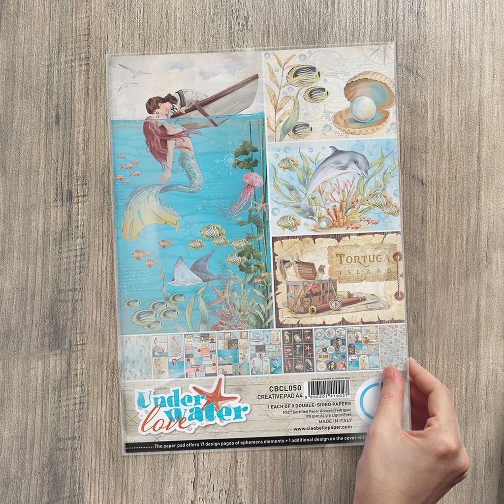 Underwater Love Creative Pad A4 9/Pack