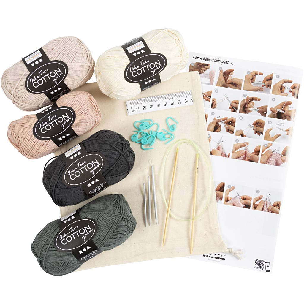 Starter Craft Kit Knitting, 1 pack