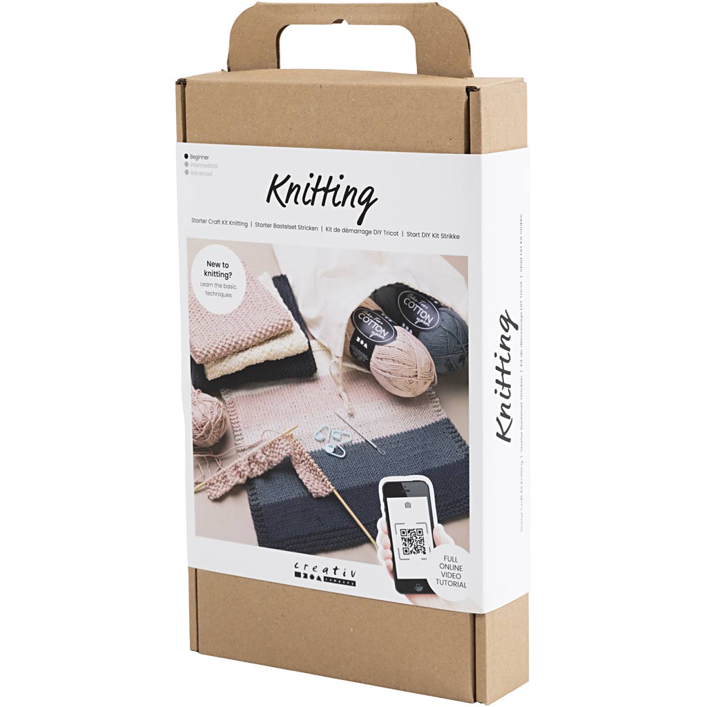 Starter Craft Kit Knitting, 1 pack