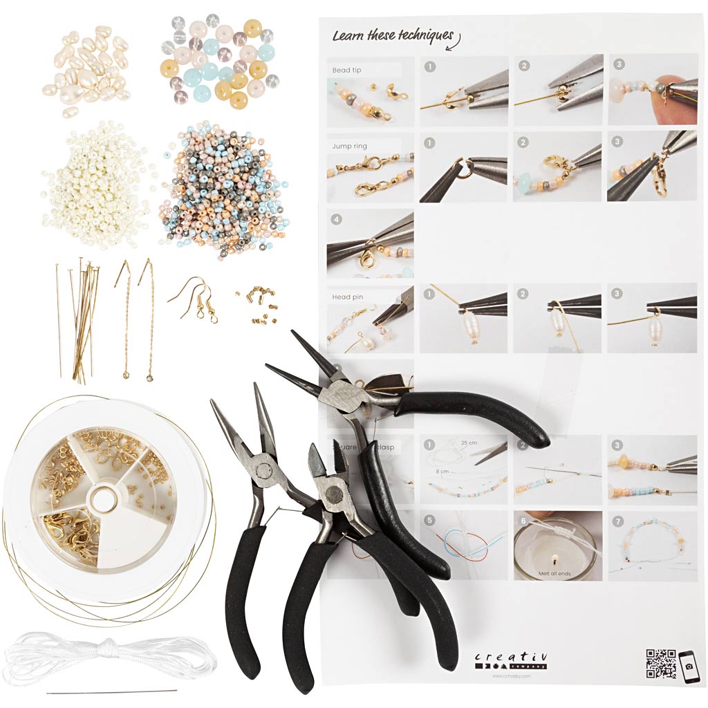 Starter Craft Kit Jewellery Classic Beads, 1 pack