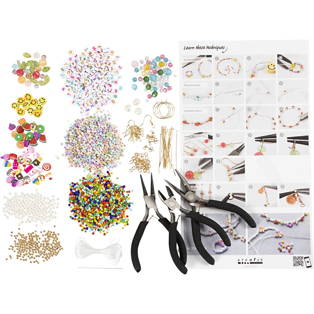 Starter Craft Kit Jewellery Vibrant Colours, 1 pack
