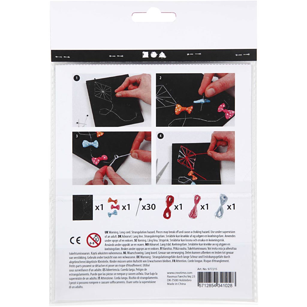 Starter Craft Kit Embroidery, Flowers, 1 pack