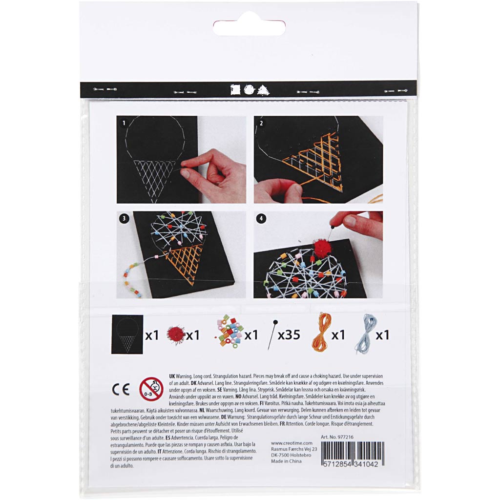 Mini Craft Kit, ice cream cone, 1 pack