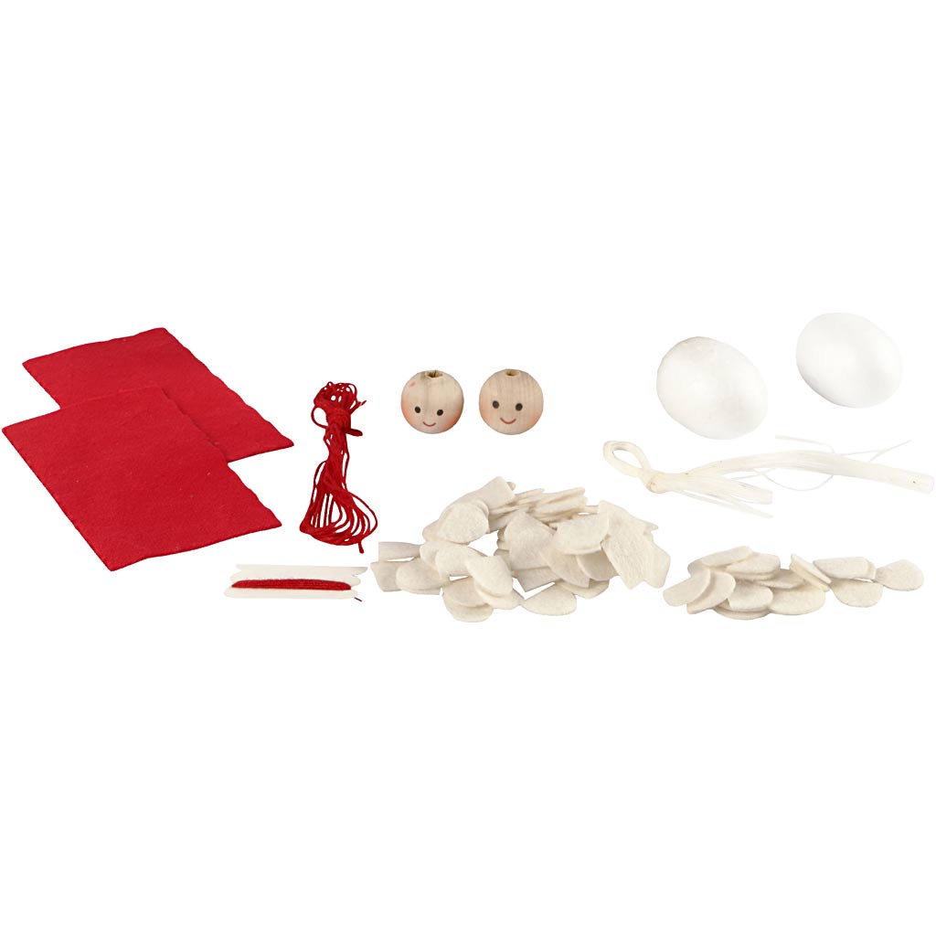 Mini Craft Kit, Christmas elf girls, H: 8 cm, 1 pack