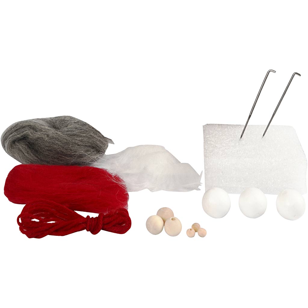 Mini Craft Kit, Nosy elves on a string, H: 6 cm, 1 pack