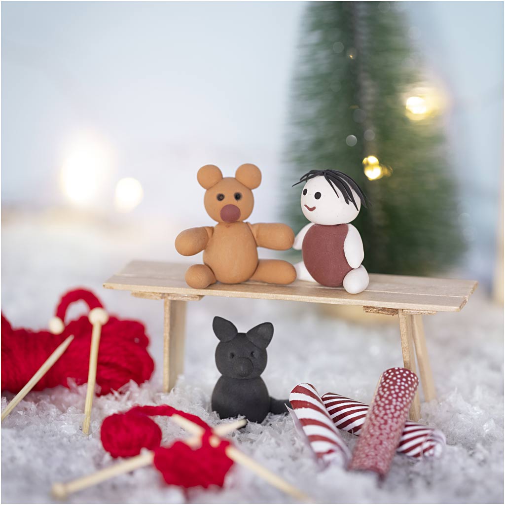 Mini Craft Kit Elf Door, Christmas presents, 1 pack