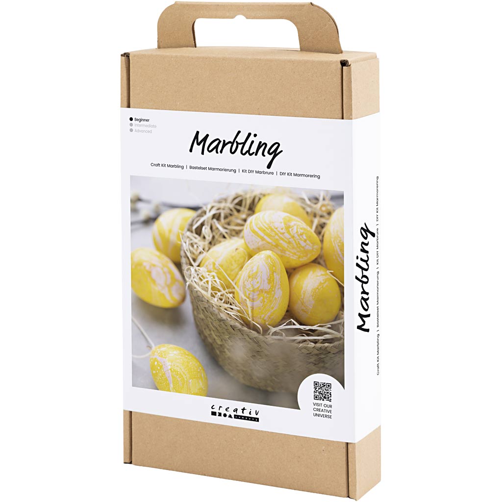 Craft Kit Marbling, rose, yellow