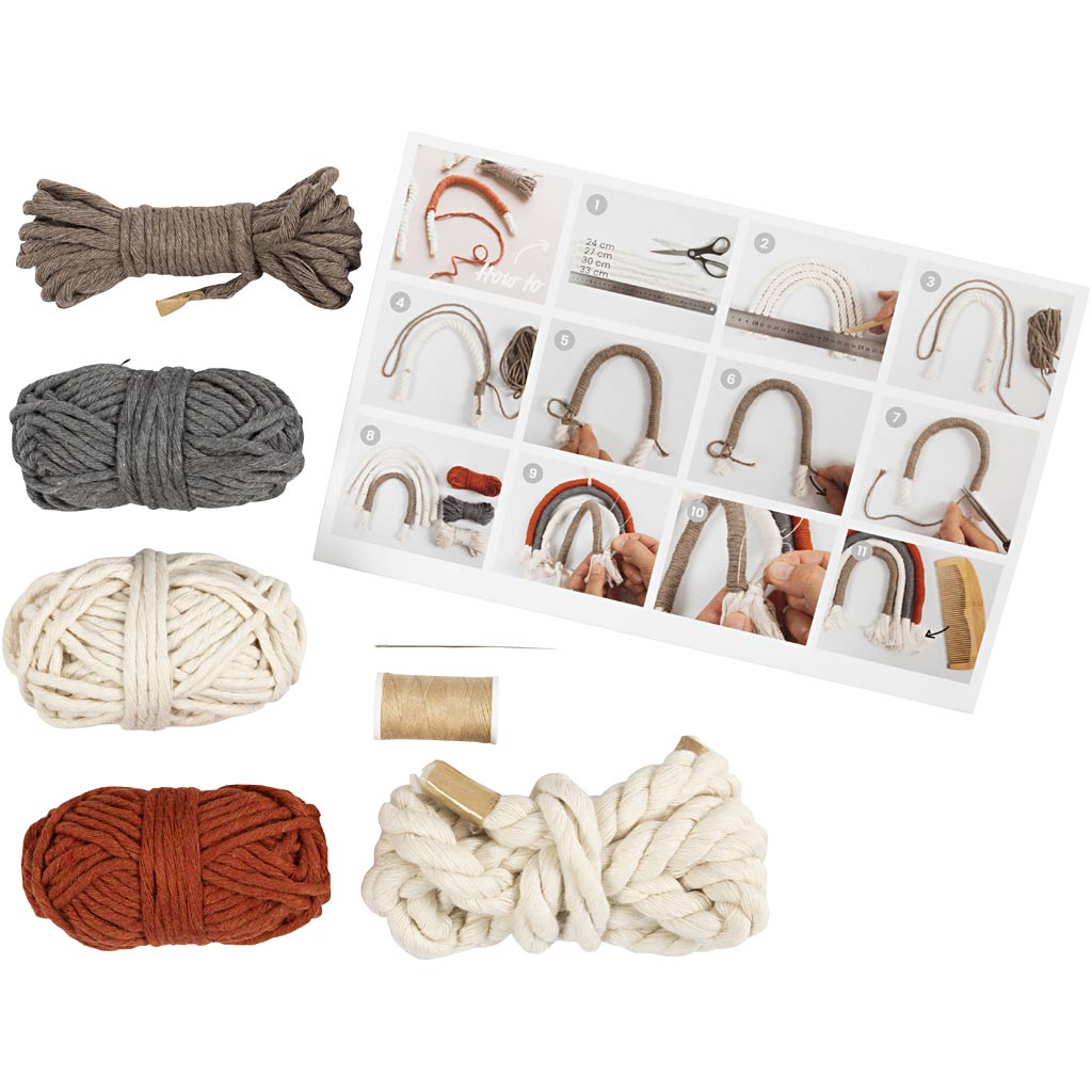 Mini Craft Kit Macramé , Rainbow