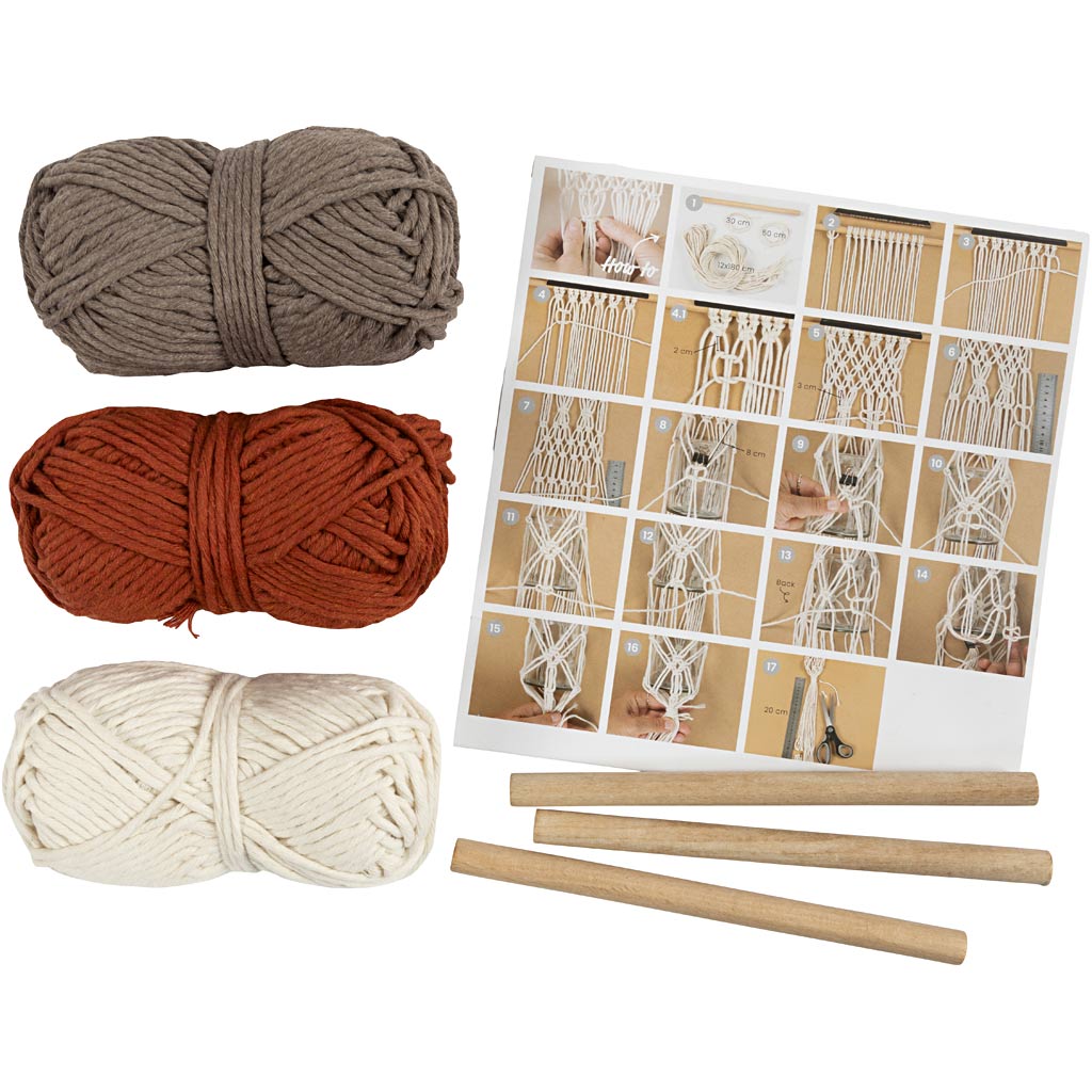 Craft Kit Macramé , Flower hanger