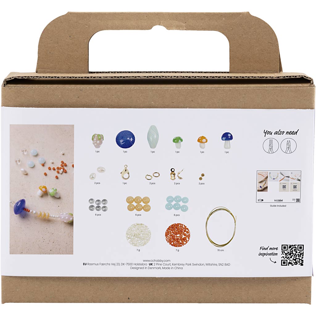 Mini Craft Kit Jewellery, Chunky Necklace, colorful
