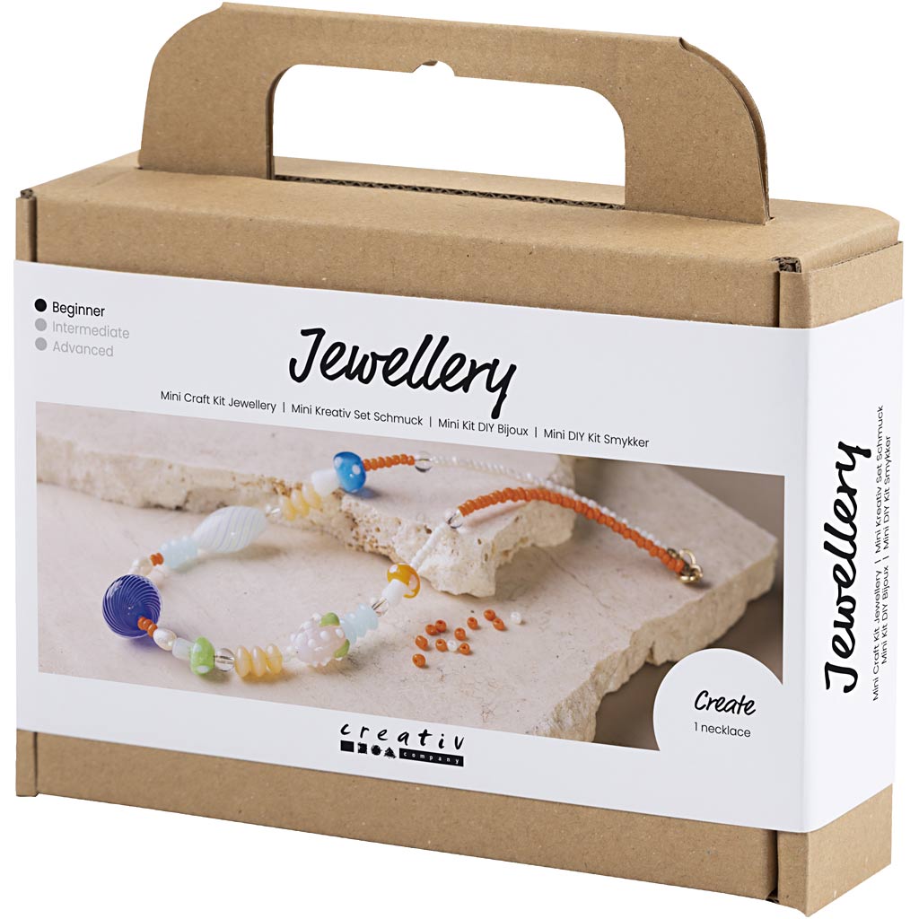 Mini Craft Kit Jewellery, Chunky Necklace, colorful