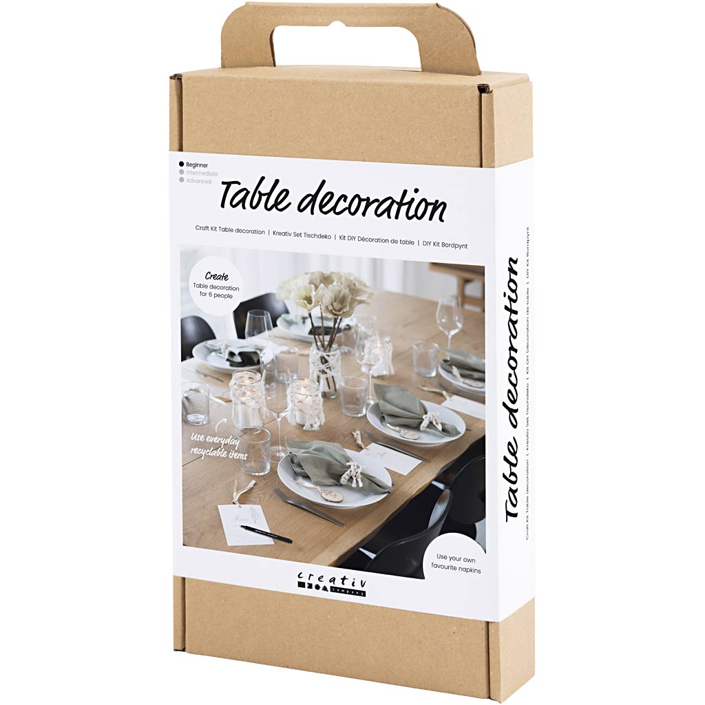 Craft Kit Table Decoration, natural