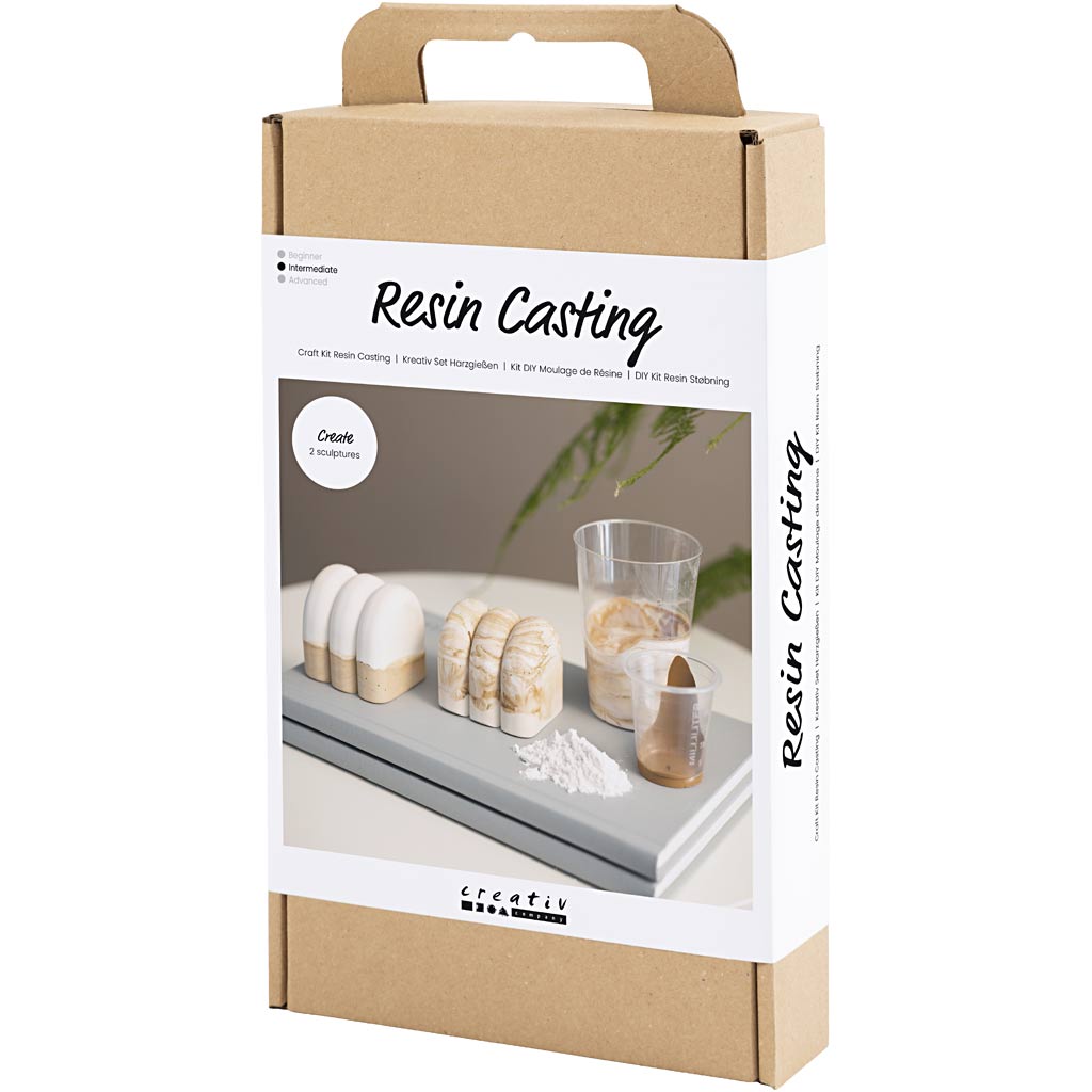 Craft Kit Resin Casting, Sculpture, beige, off white