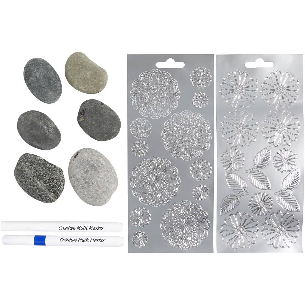 Mini Craft Kit Stone Decoration, blue