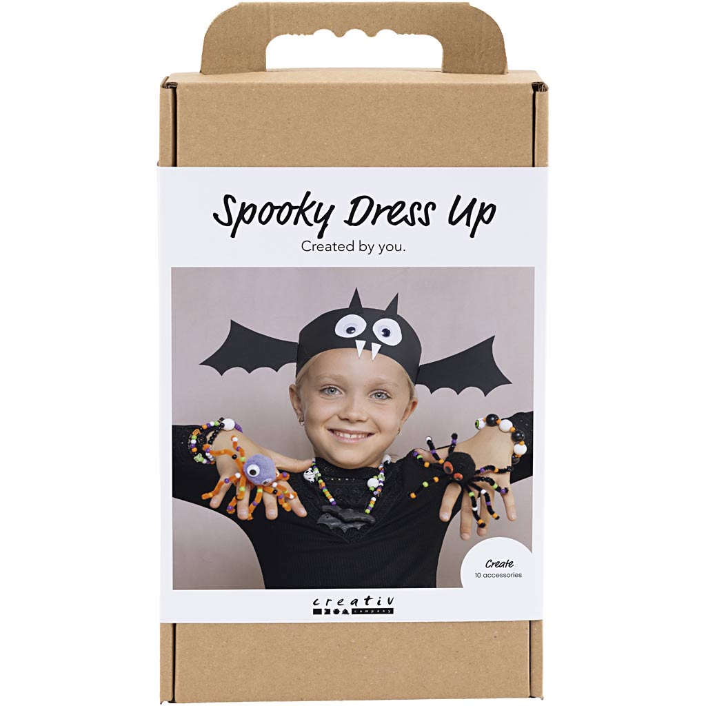 Craft Kit Spooky Accessories, Costumes and jewellery, halloween colours