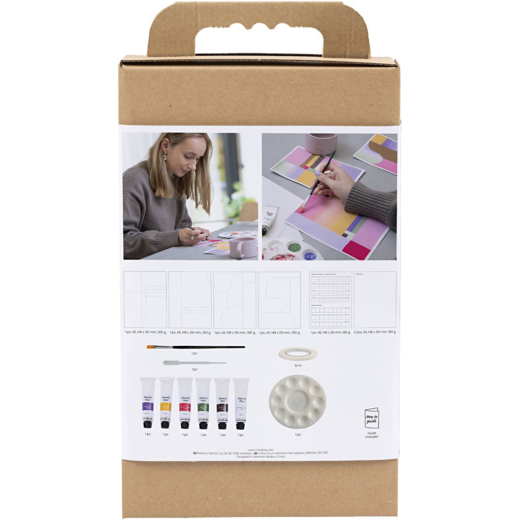 Craft Kit Gouache , Paintings, assorted colours
