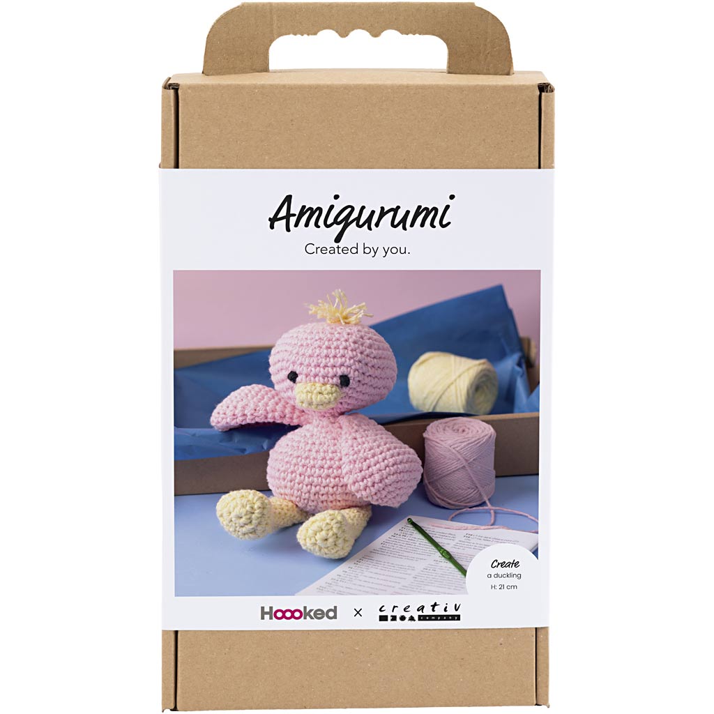 Craft Kit Amigurumi , Duckling, light pink, light yellow