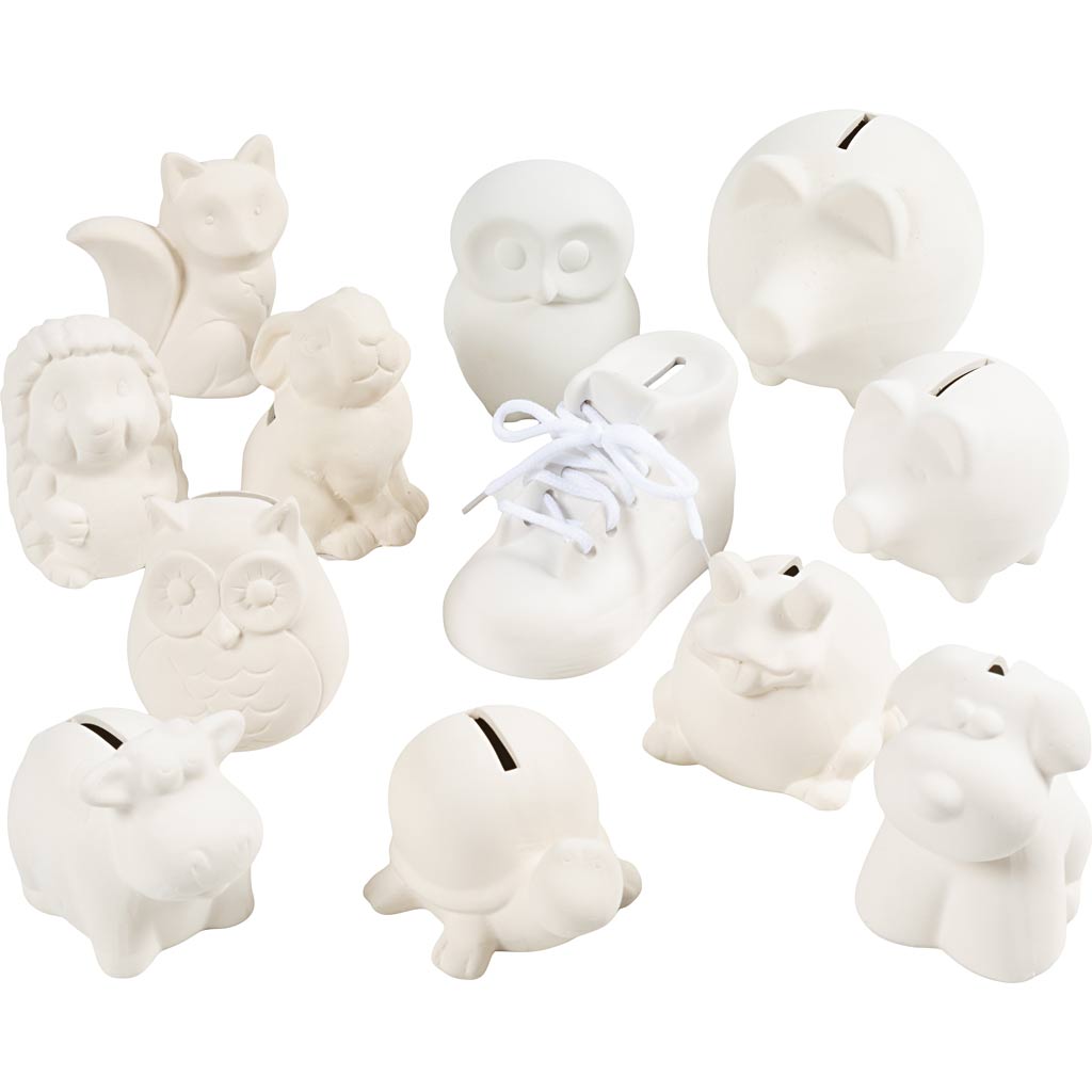 Money Boxes, white, 106 pc/ 1 pack