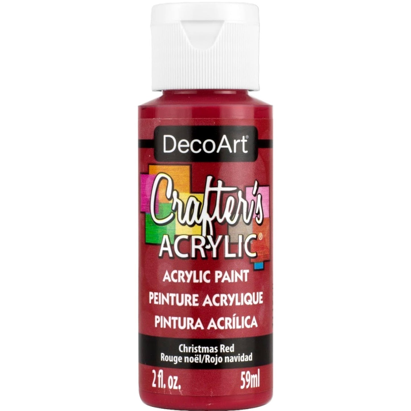 DecoArt Xmas Red Crafters Acrylic 2oz