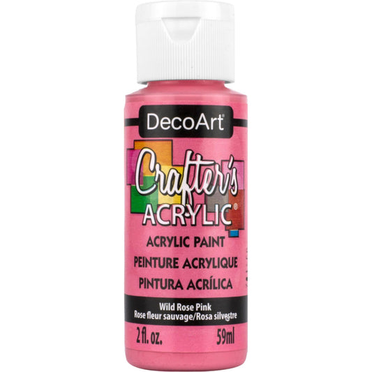 DecoArt Wild Rose Pink Crafters Acrylic 2oz