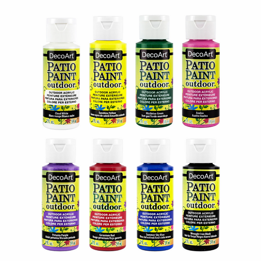 DecoArt Acrylic Patio Paint x8 - Value Pack