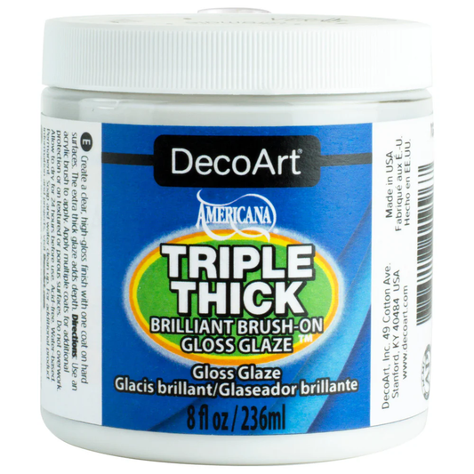 DecoArt – Triple Thick Brush-On Gloss Varnish – 8 oz