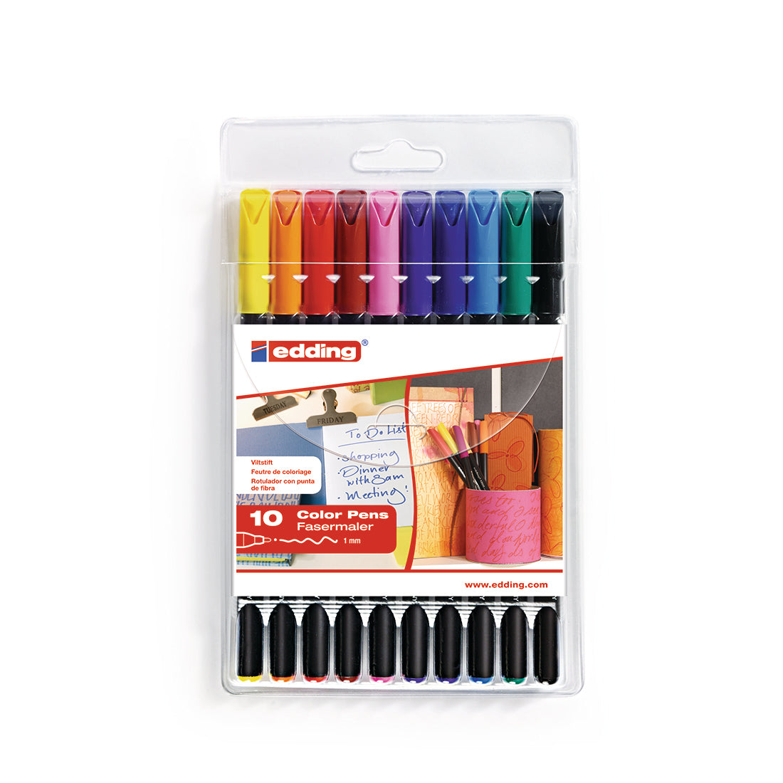 Edding 1200 Fiberpens Wallet of 10