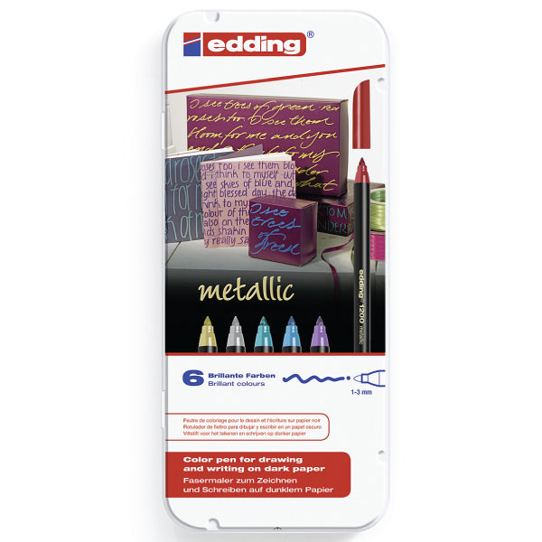 Edding 1200 Metallic Set of 6