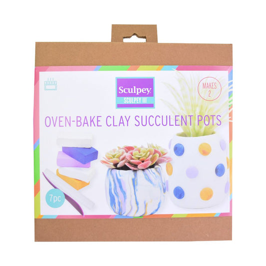 Sculpey III Succulent Pots Kit