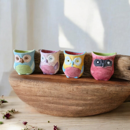 Owl Egg Cup – Bisque Blanks – Box of 12