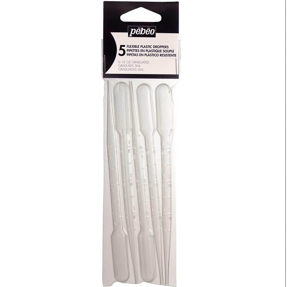 Pebeo Plastic Droppers - Set of 5