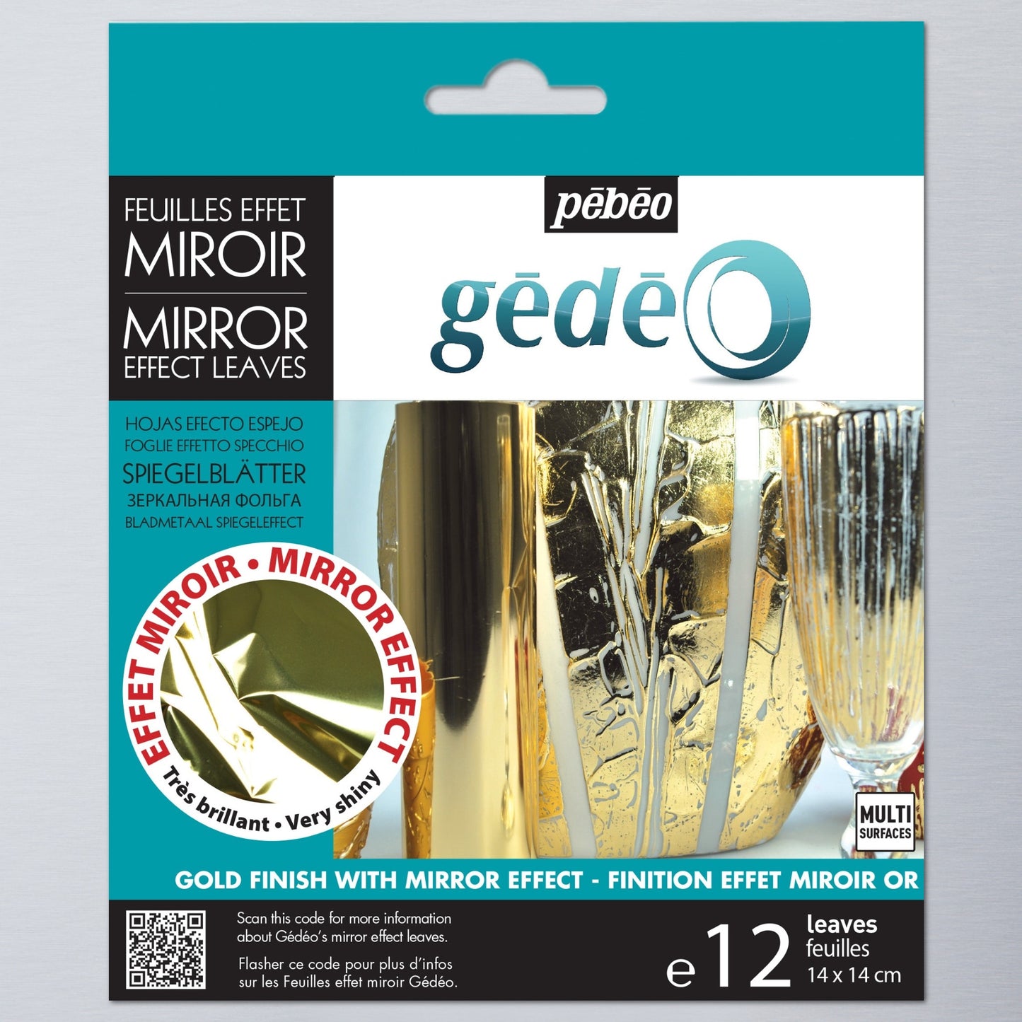 Gedeo Mirror Effect Metal Leaves