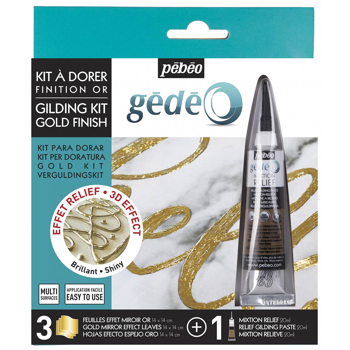 Gedeo Mirror Effect Kit - 3D Mixtio Gold Finish