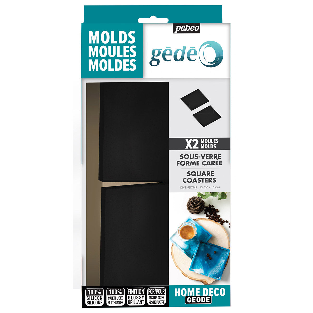 Gedeo Silicon Mould Shapes and Coaster Sets