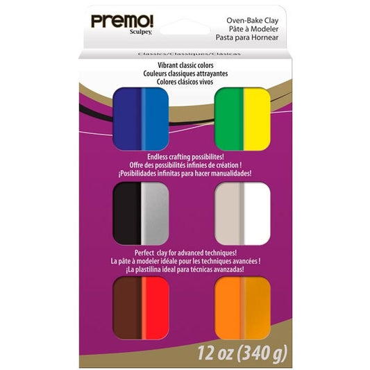 Sculpey Premo Multi Pack 12 x 1oz Classics
