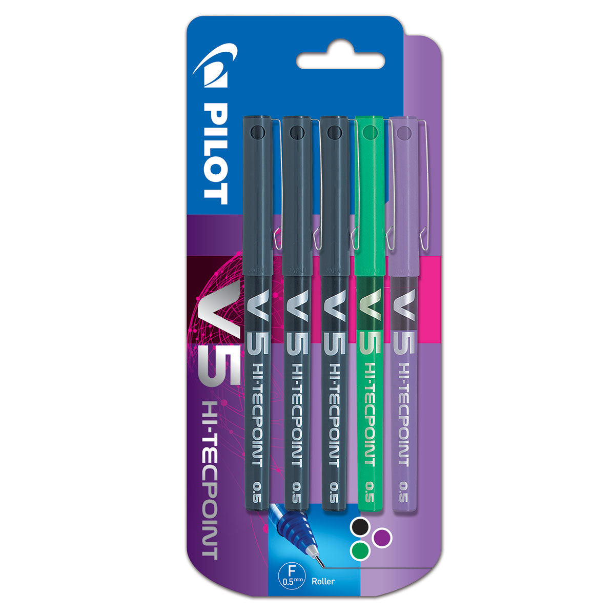 Pilot V5 Liquid Ink Rollerball Packs