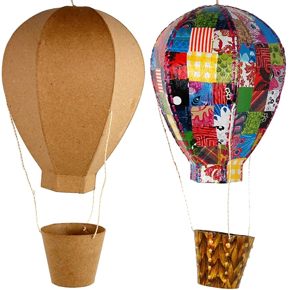 Hot Air Balloons – Papier Mâché Blanks – Pack of 4