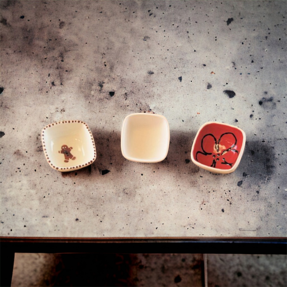 Square Ramekin Bowl – Bisque Blanks – Box of 12