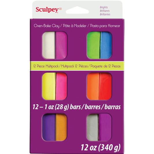 Sculpey III® 12 Piece Brights Multi-pack