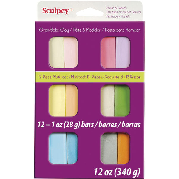 Sculpey III® 12 piece Pastel Colors Multi-pack